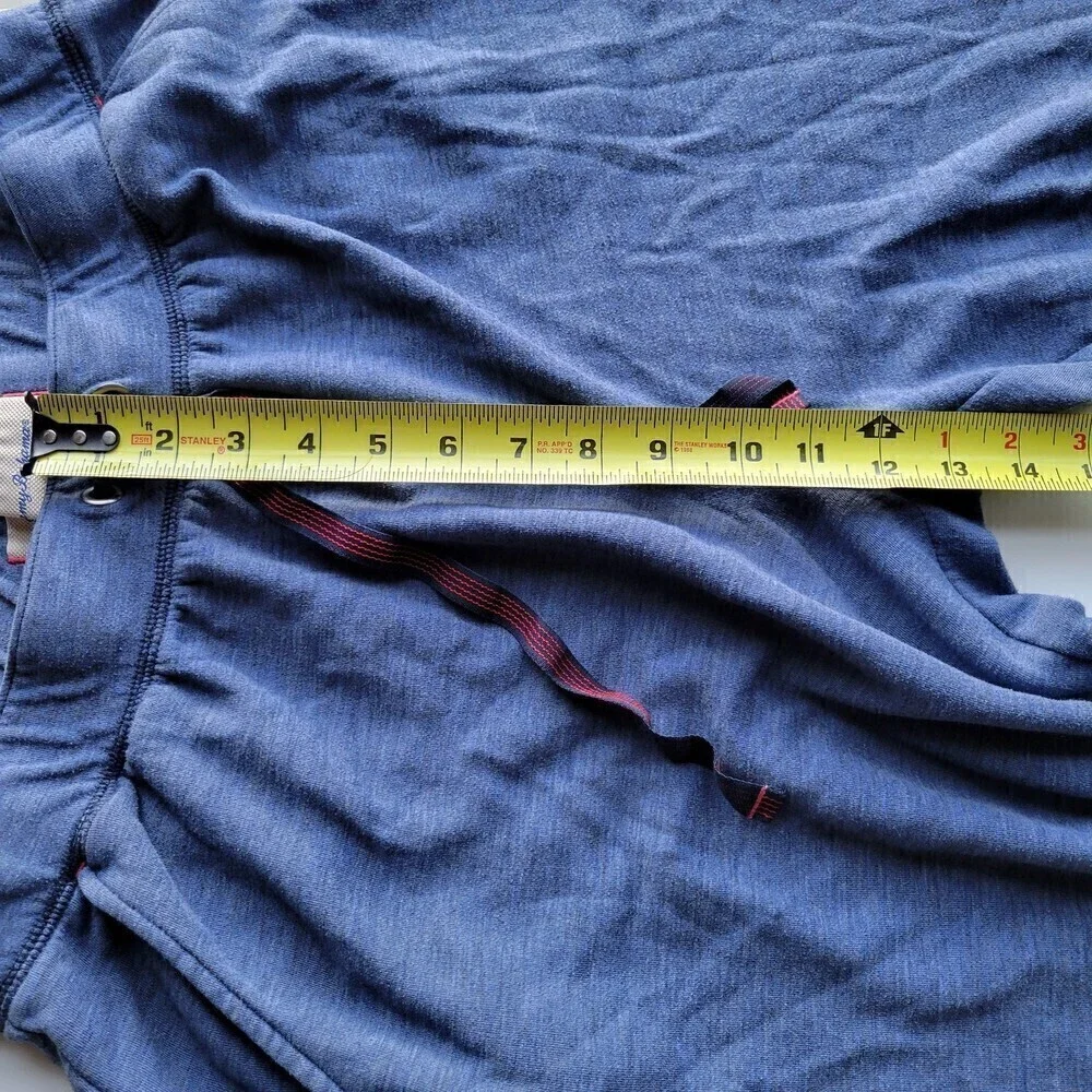 Tommy Bahama Blue Cotton Blend Drawstring Pull On Long Lounge Pants Size Large